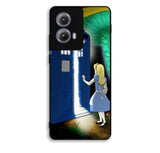Alice Wonderland On Tardis Motorola Moto Edge 2024 Case DC2205
