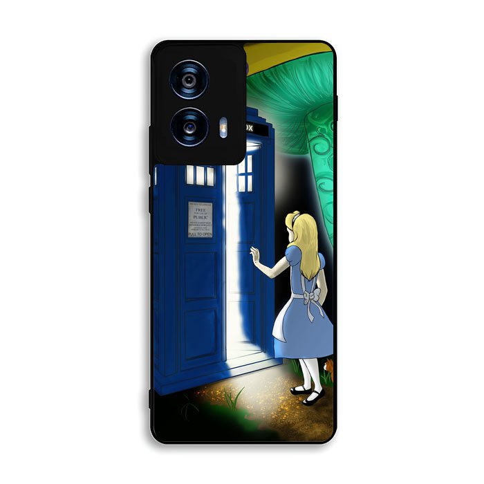 Alice Wonderland On Tardis Motorola Moto G Power 5G 2024 Case DC2205