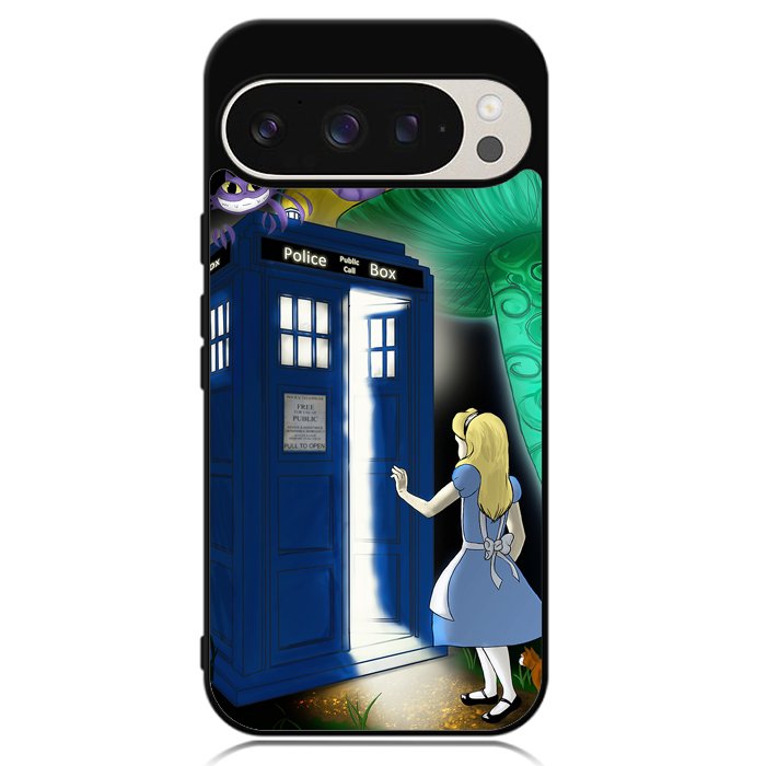Alice Wonderland On Tardis Google Pixel 9 Pro XL Case