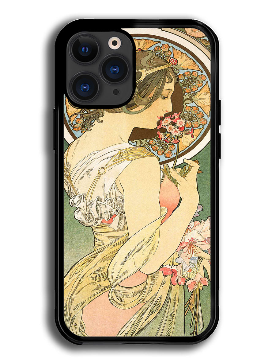 Alphonse Mucha Primrose Art Nouveau Google iPhone 13 Pro Max Case BLN0232