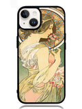 Alphonse Mucha Primrose Art Nouveau Google iPhone 14 Case BLN0232
