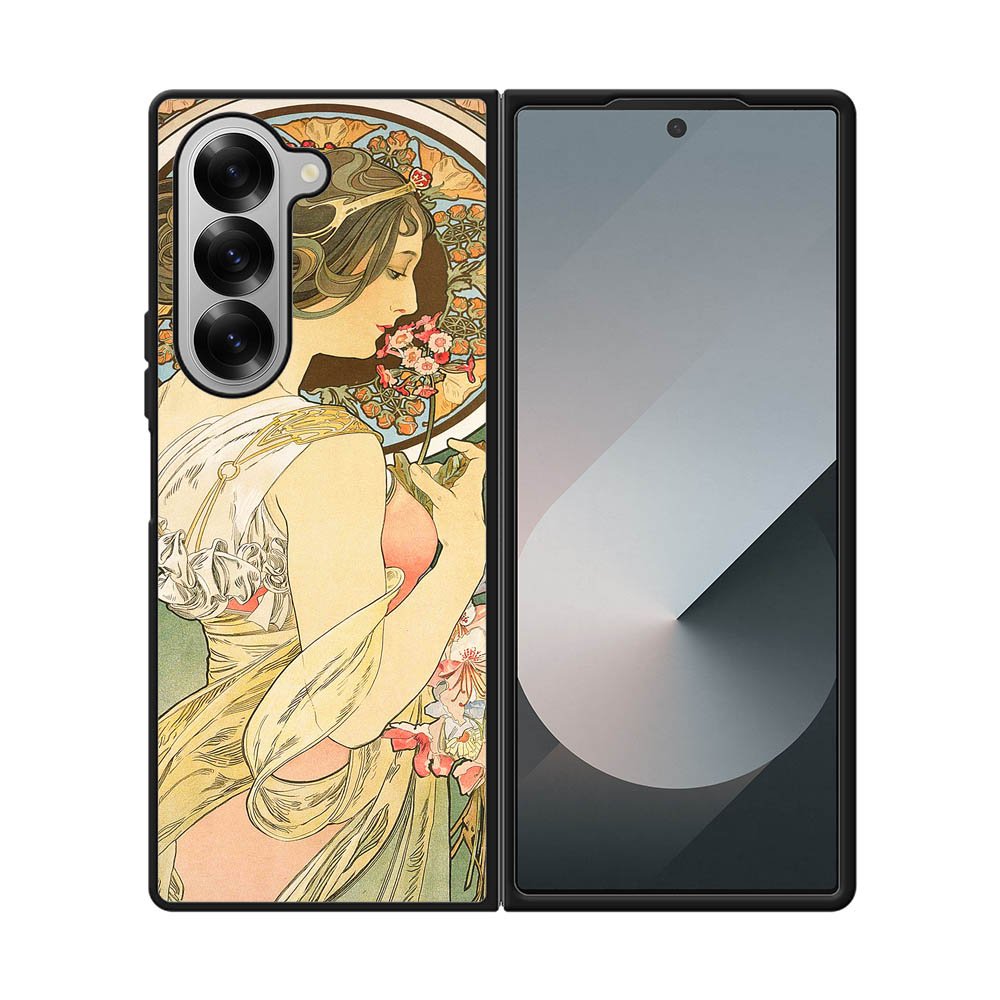 Alphonse Mucha Primrose Art Nouveau Samsung Galaxy Z Fold 7 5G Case