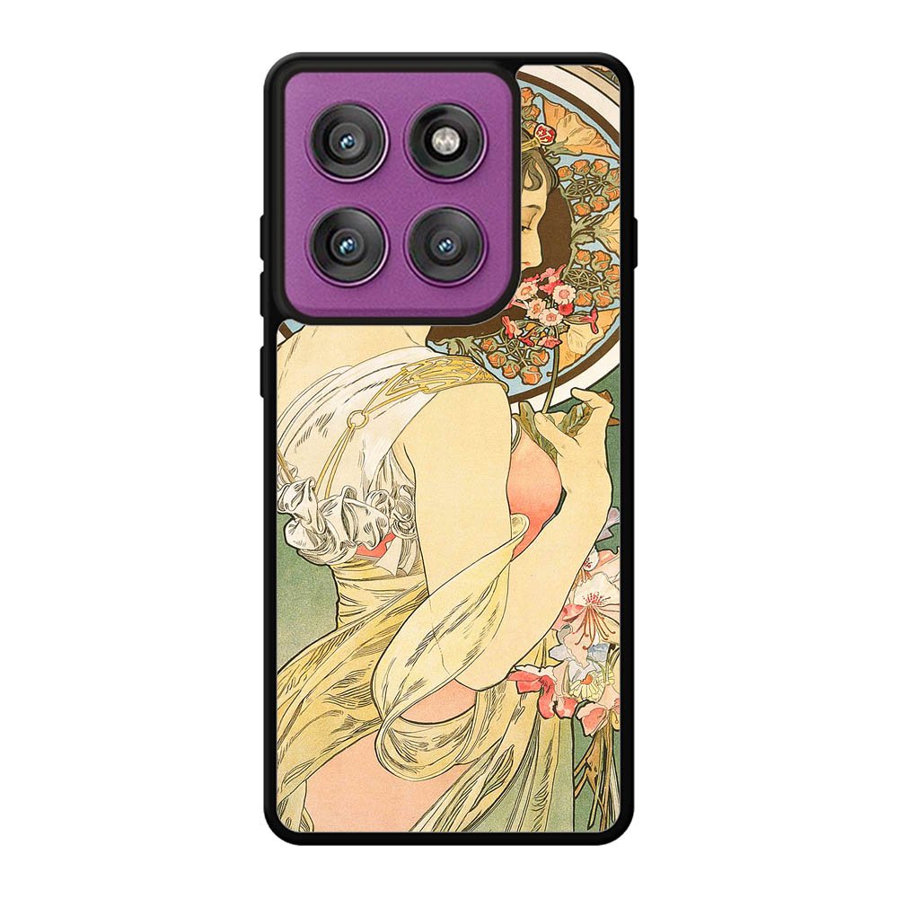 Alphonse Mucha Primrose Art Nouveau Motorola Moto Edge 60 Pro Case
