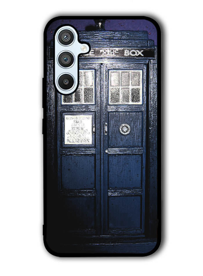 Dark Blue Tardis Doctor Who Toy Samsung Galaxy A54 5G Case