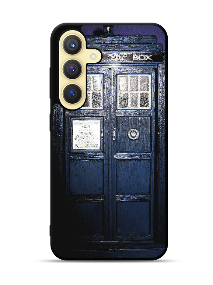 Dark Blue Tardis Doctor Who Toy Samsung Galaxy S25 Plus 5G , Samsung Galaxy S25+ 5G Case