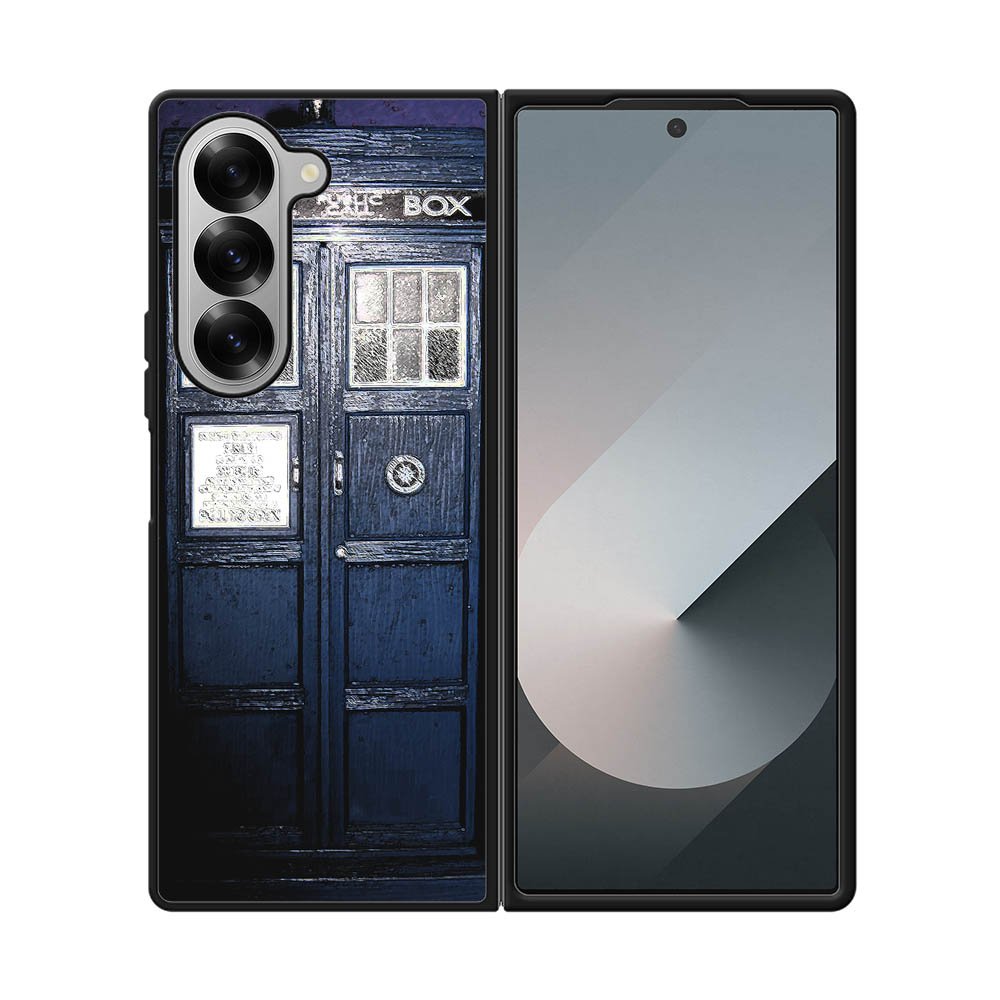 Dark Blue Tardis Doctor Who Toy Samsung Galaxy Z Fold 7 5G Case