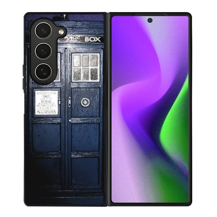Dark Blue Tardis Doctor Who Toy Samsung Galaxy Z Fold 6 Case