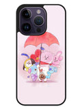 BT21 RJ Shooky Mang Koya iPhone 14 Pro Case BLN5398