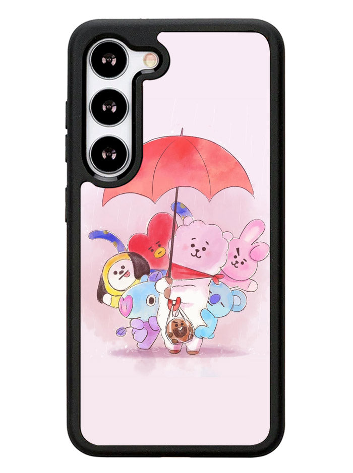 BT21 RJ Shooky Mang Koya Samsung Galaxy S23 Plus 5G / Samsung Galaxy S23+ 5G Case