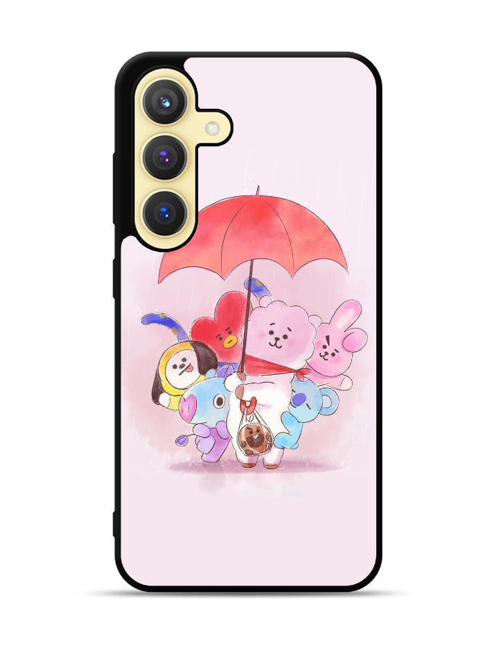 BT21 RJ Shooky Mang Koya Samsung Galaxy S25 Plus 5G , Samsung Galaxy S25+ 5G Case