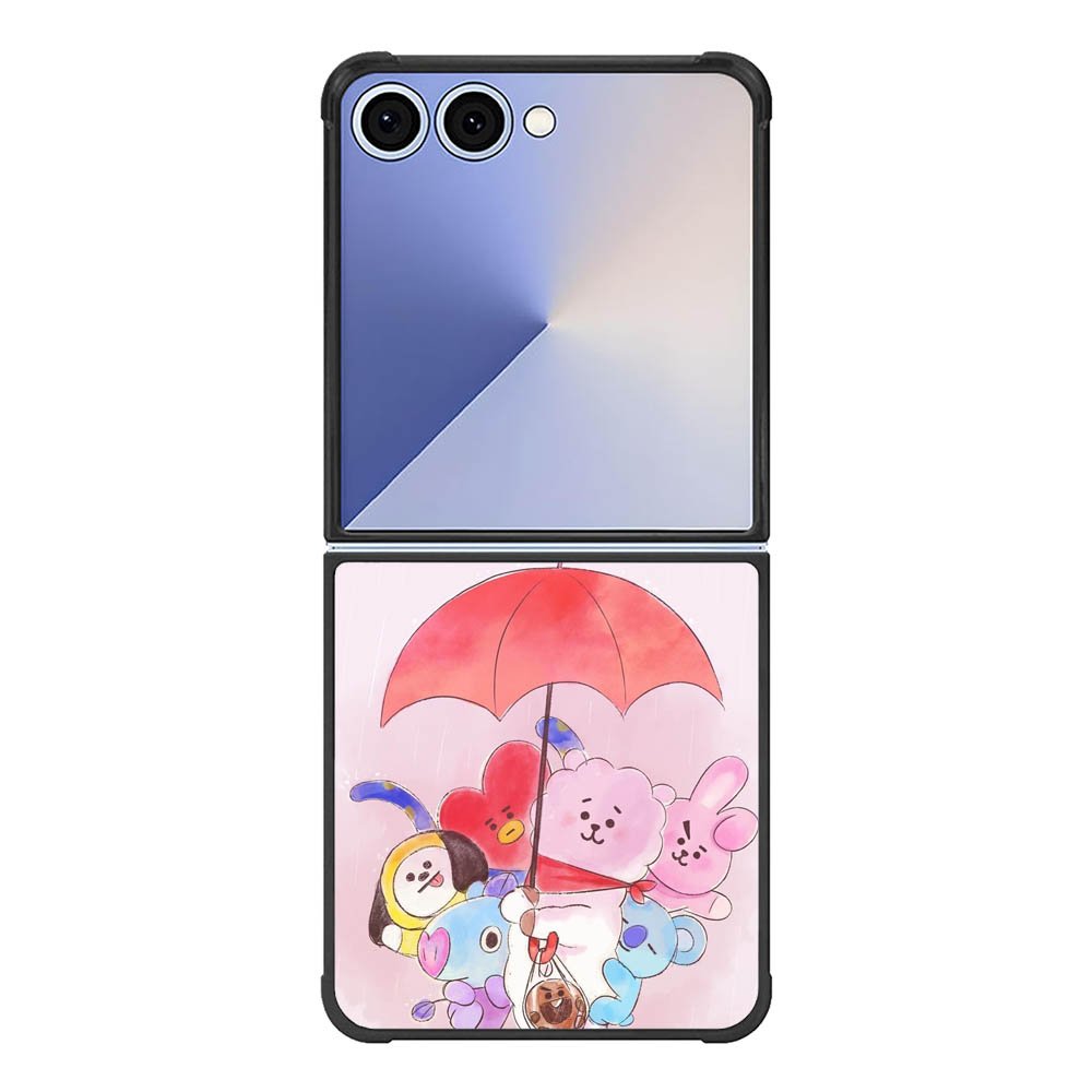 BT21 RJ Shooky Mang Koya Samsung Galaxy Z Flip 7 5G Case