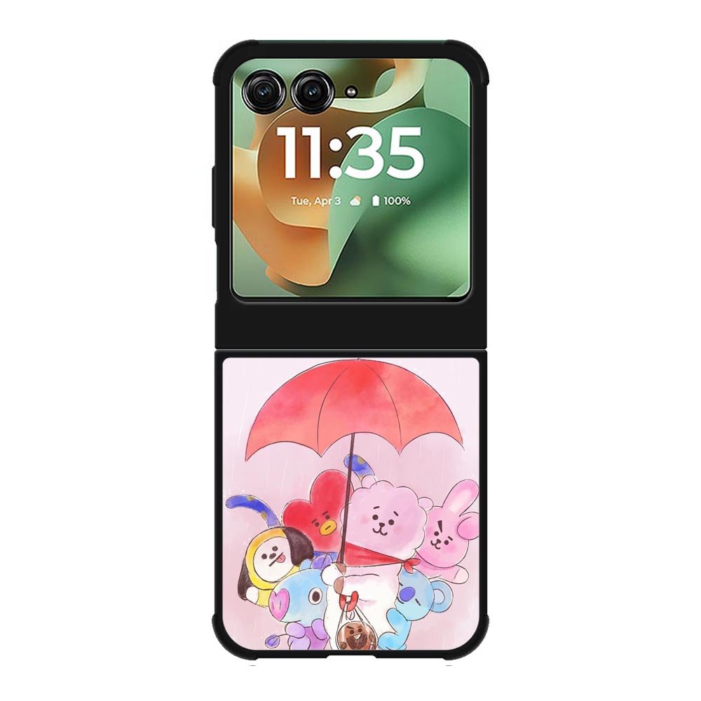 BT21 RJ Shooky Mang Koya Motorola Moto RAZR 2025 Case