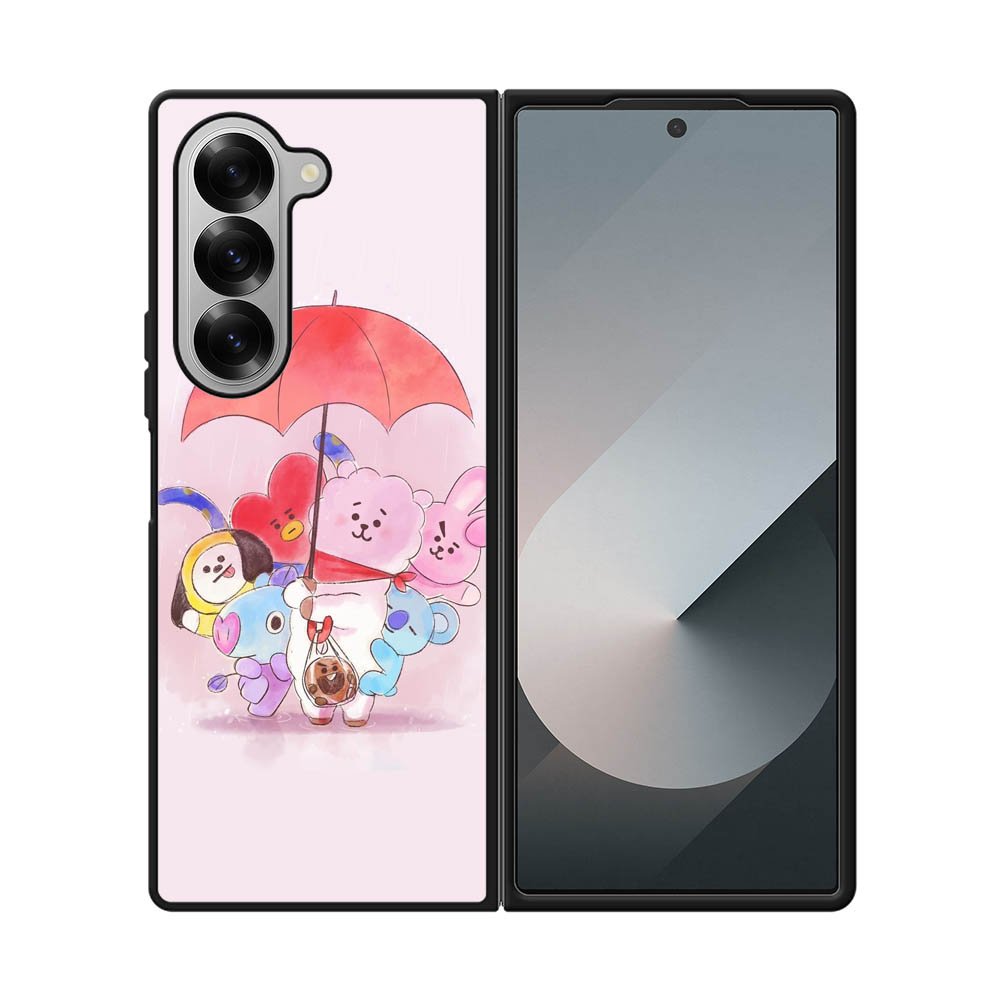 BT21 RJ Shooky Mang Koya Samsung Galaxy Z Fold 7 5G Case