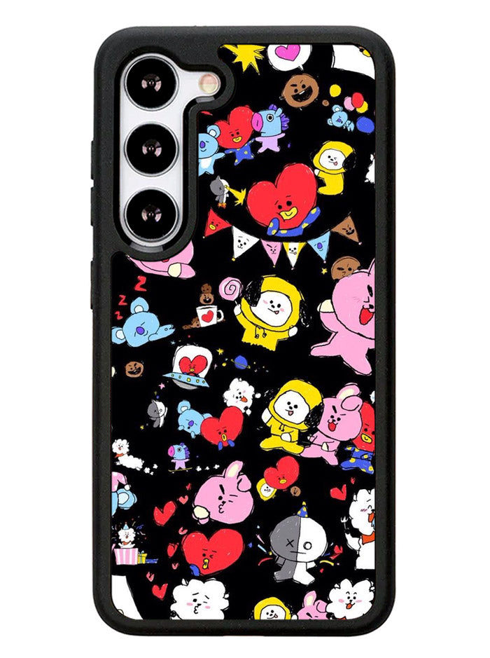 BT21 in Planet Py Samsung Galaxy S23 Plus 5G / Samsung Galaxy S23+ 5G Case