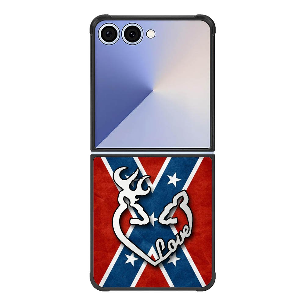 Deer Camo Love Rebel Samsung Galaxy Z Flip 7 5G Case
