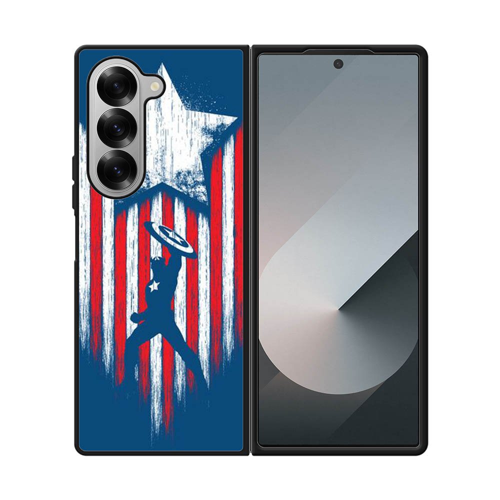 Captain America Blue Samsung Galaxy Z Fold 7 5G Case