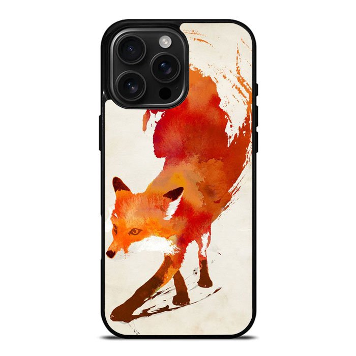 Watercolor Art Orange Red Fox Animal iPhone 16 Pro Max Case DC1962