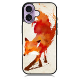 Watercolor Art Orange Red Fox Animal iPhone 16 Case DC1962