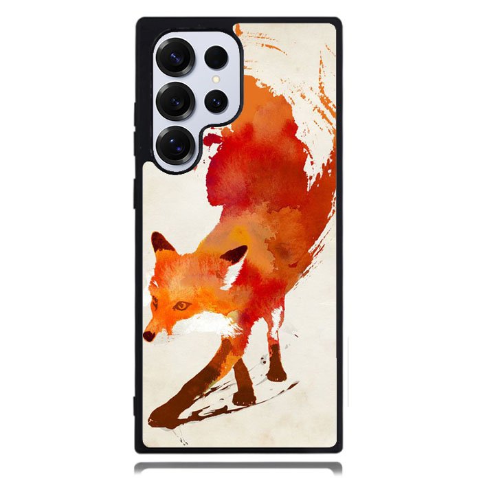 Watercolor Art Orange Red Fox Animal Samsung Galaxy S25 Ultra Case DC1962