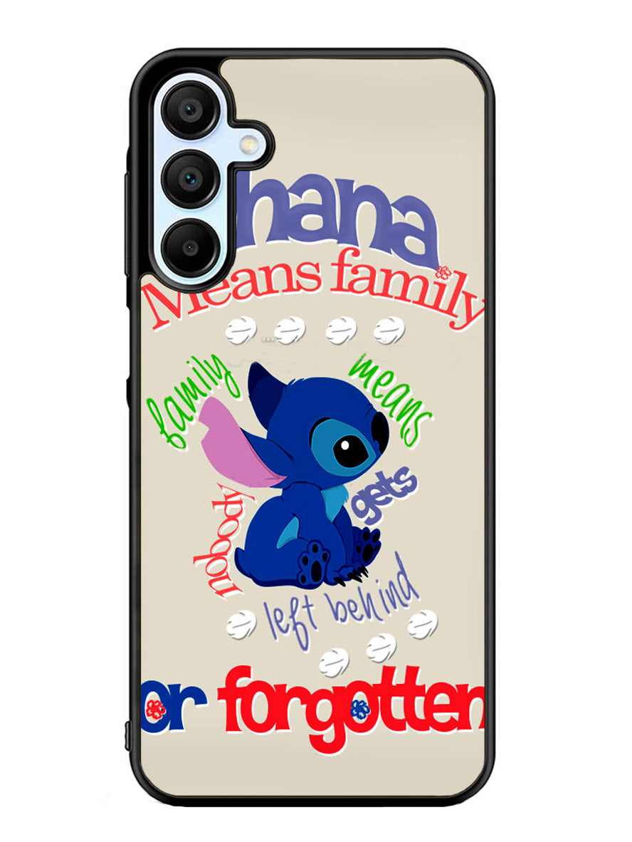 Stitch Disney Ohana Means Family Samsung Galaxy A25 5G Case