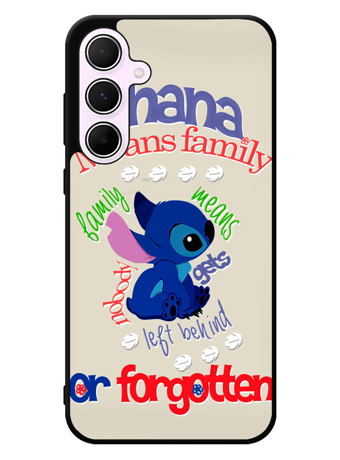 Stitch Disney Ohana Means Family Samsung Galaxy A35 5G Case