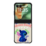 Stitch Disney Ohana Means Family Motorola Moto RAZR 2025 Case