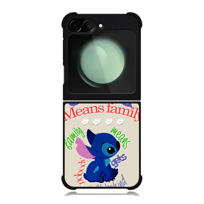 Stitch Disney Ohana Means Family Samsung Galaxy Z Flip 6 Case