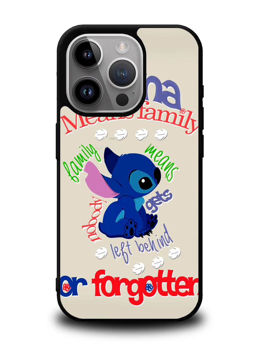 Stitch Disney Ohana Means Family iPhone 15 Pro Case