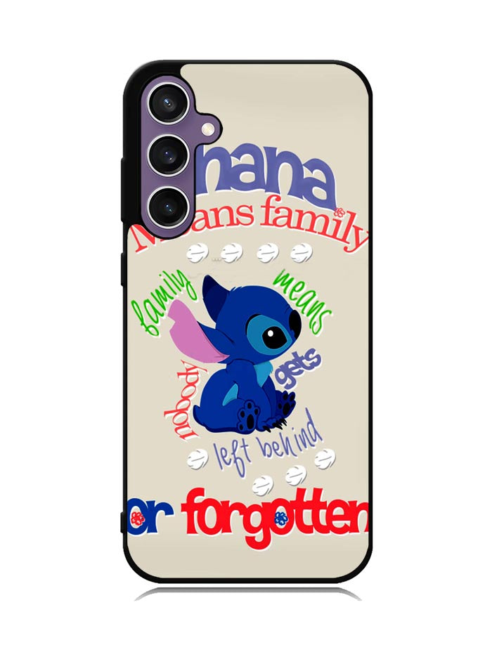 Stitch Disney Ohana Means Family Samsung Galaxy S23 FE 5G Case