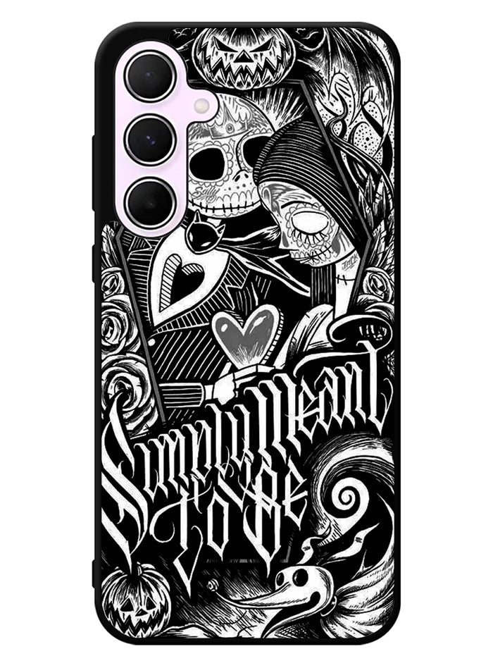 Jack And Sally Muertitos The Nightmare Before Christmas Samsung Galaxy A55 5G Case