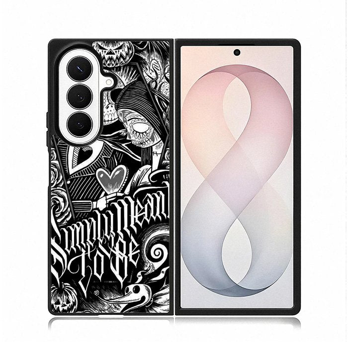Jack And Sally Muertitos The Nightmare Before Christmas Samsung Galaxy Z Fold 8 Ultra Case DC0893