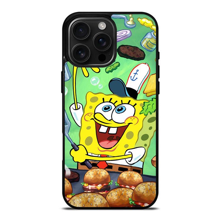 Spongebob Squarepants Krabby Patty iPhone 16 Pro Max Case DC1723