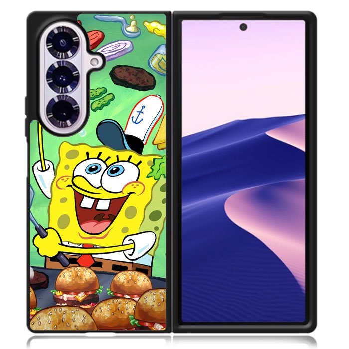Spongebob Squarepants Krabby Patty Samsung Galaxy Z Fold 7 Case DC1723