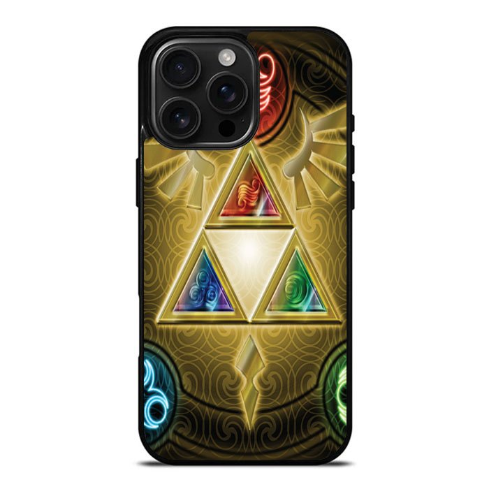 Zelda Triforce Element Case iPhone 16 Pro Case DC2001