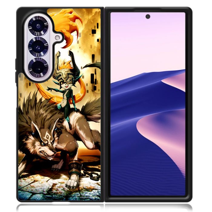 Zelda And Wolf Twilight Princess Samsung Galaxy Z Fold 7 Case DC1999