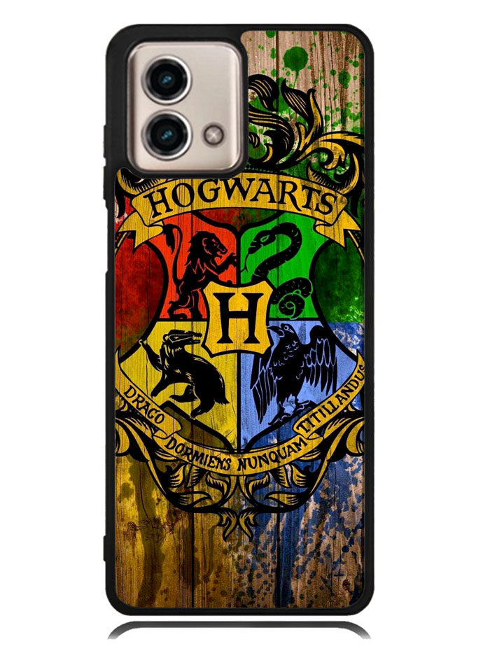 Harry Potter Hogwarts Logo wood Motorola Moto G Stylus 5G 2023 Case