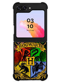 Harry Potter Hogwarts Logo wood Samsung Galaxy Z Flip 5 5G 2023 Case