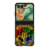 Harry Potter Hogwarts Logo wood Motorola Moto RAZR 2025 Case