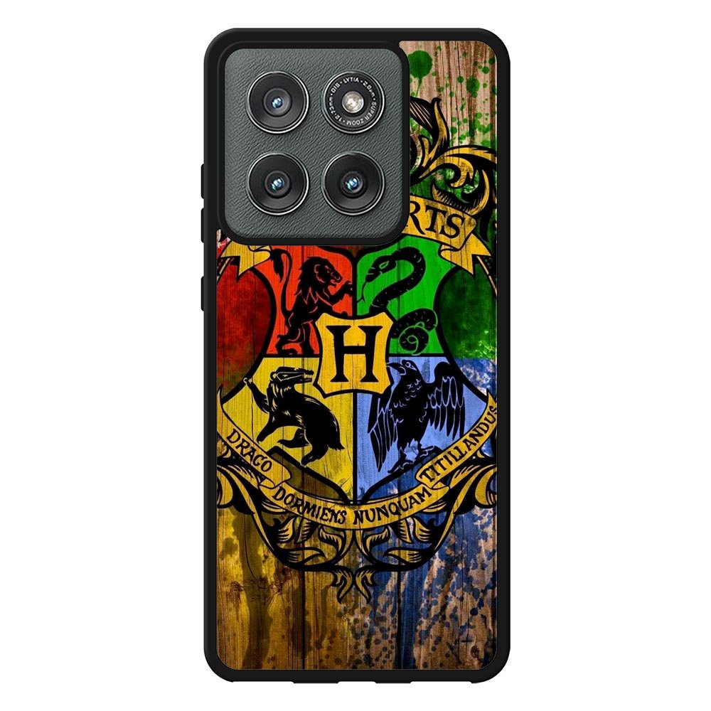 Harry Potter Hogwarts Logo wood Motorola Moto Edge 2025 Case
