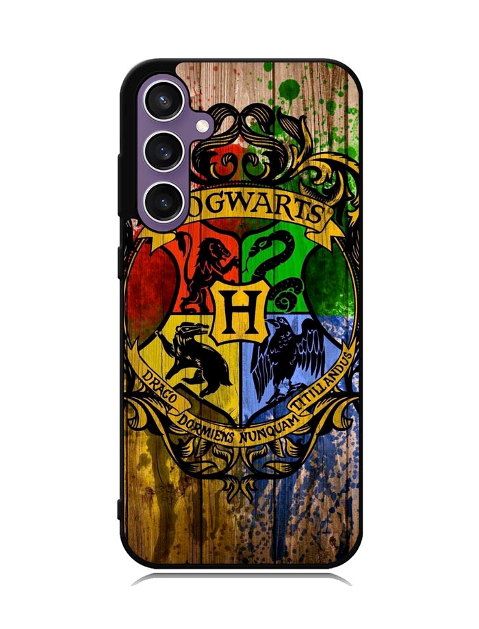 Harry Potter Hogwarts Logo wood Samsung Galaxy S23 FE 5G Case