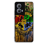 Harry Potter Hogwarts Logo wood Motorola Moto Edge 2024 Case DC2225