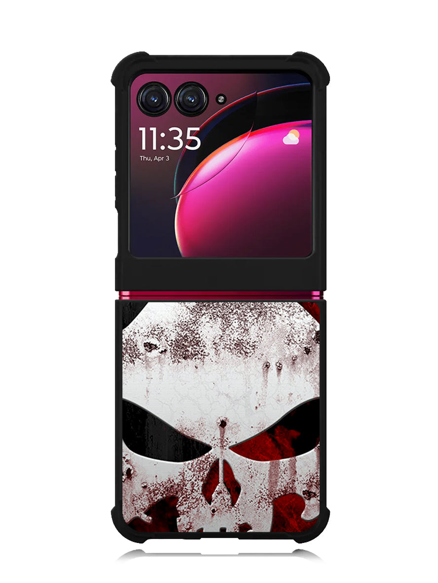 Marvel Superhero PUNISHER logo Motorola Moto Razr Plus 2023 , Moto Razr+ 2023 Case