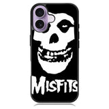 Horror Punk Rock Band Misfits Skull iPhone 16 Case DC0852