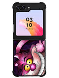 Disney Cheshire Cat Stained Glass Samsung Galaxy Z Flip 5 5G 2023 Case