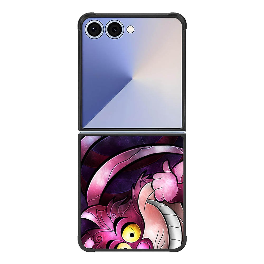 Disney Cheshire Cat Stained Glass Samsung Galaxy Z Flip 7 5G Case