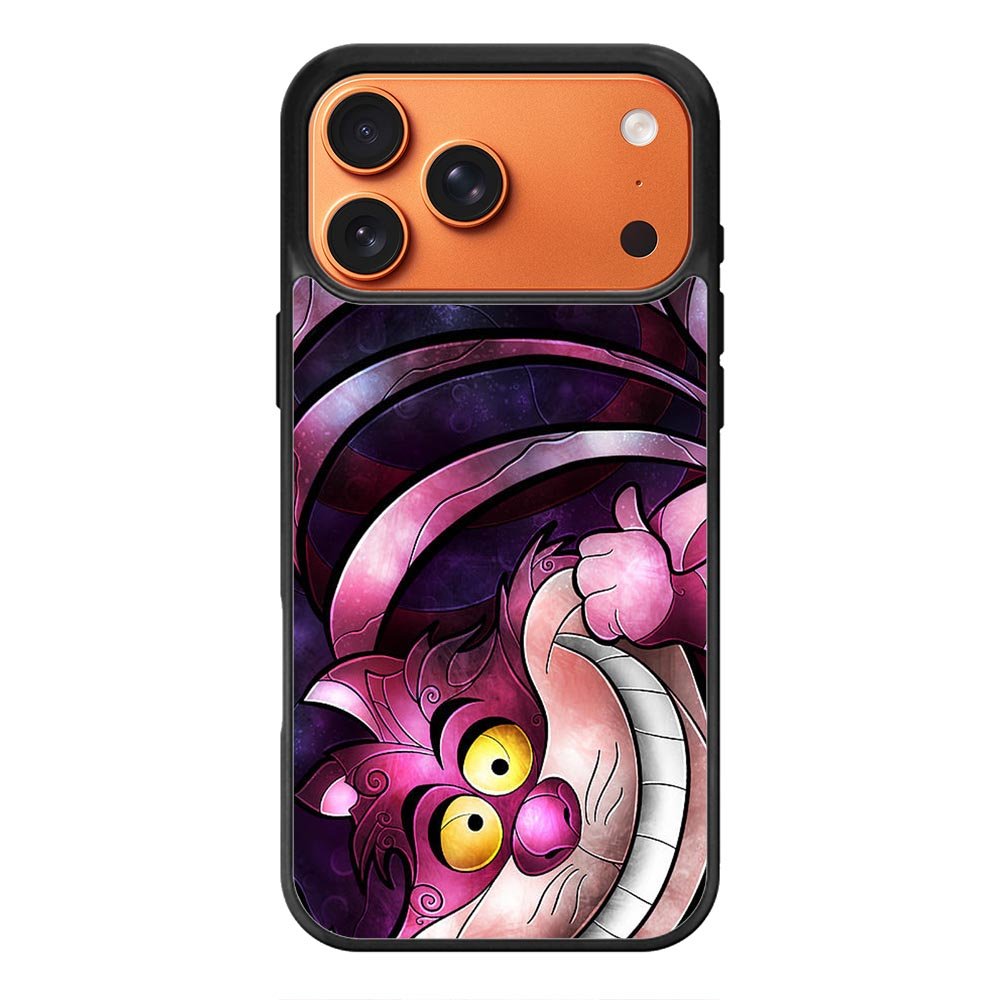 Disney Cheshire Cat Stained Glass iPhone 18 Pro Case