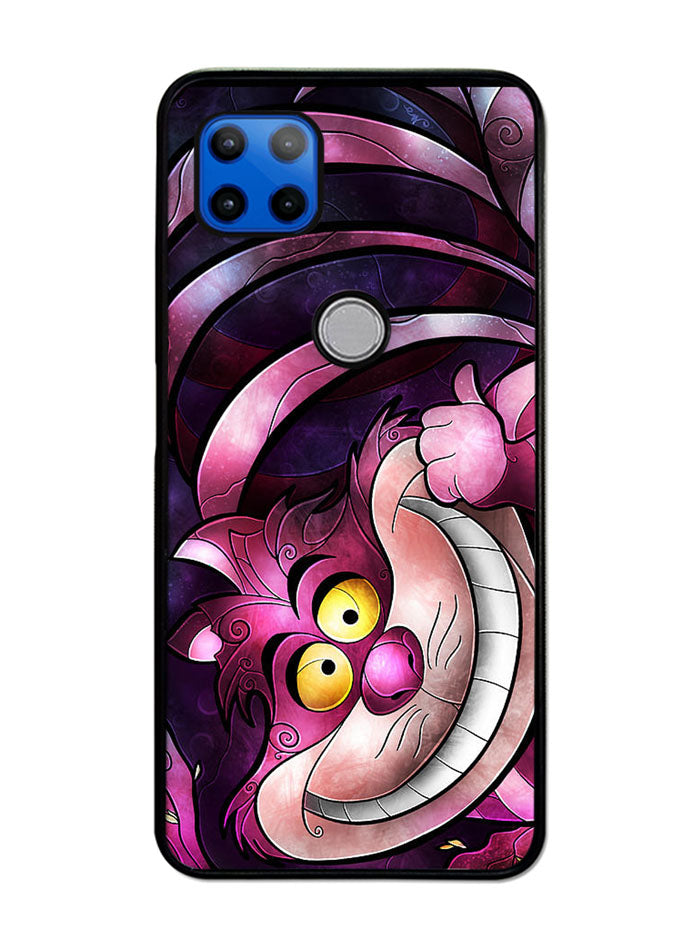 Disney Cheshire Cat Stained Glass Motorola Moto G 5G Case , Moto One 5G Ace Case