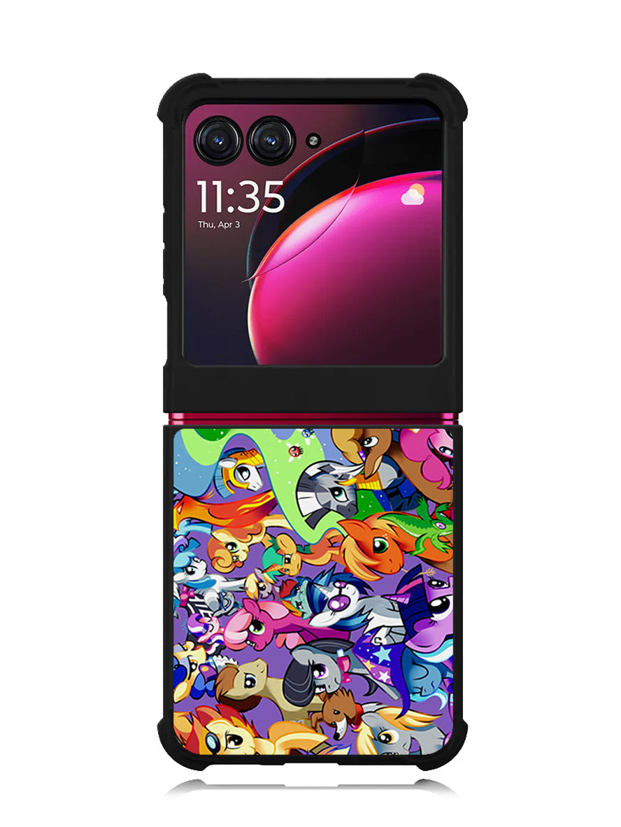 My Little Pony Collage Motorola Moto Razr Plus 2023 , Moto Razr+ 2023 Case