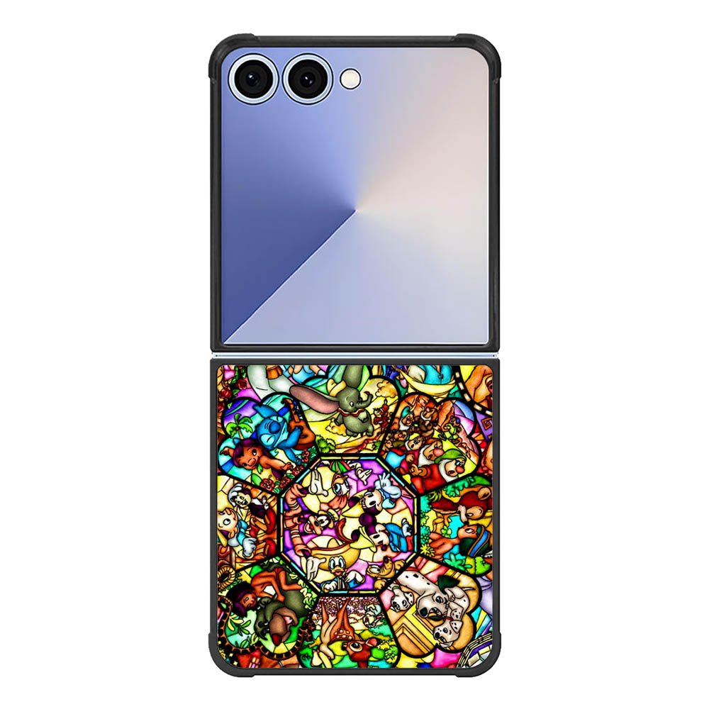 All Disney Heroes Stained Glass Samsung Galaxy Z Flip 7 5G Case