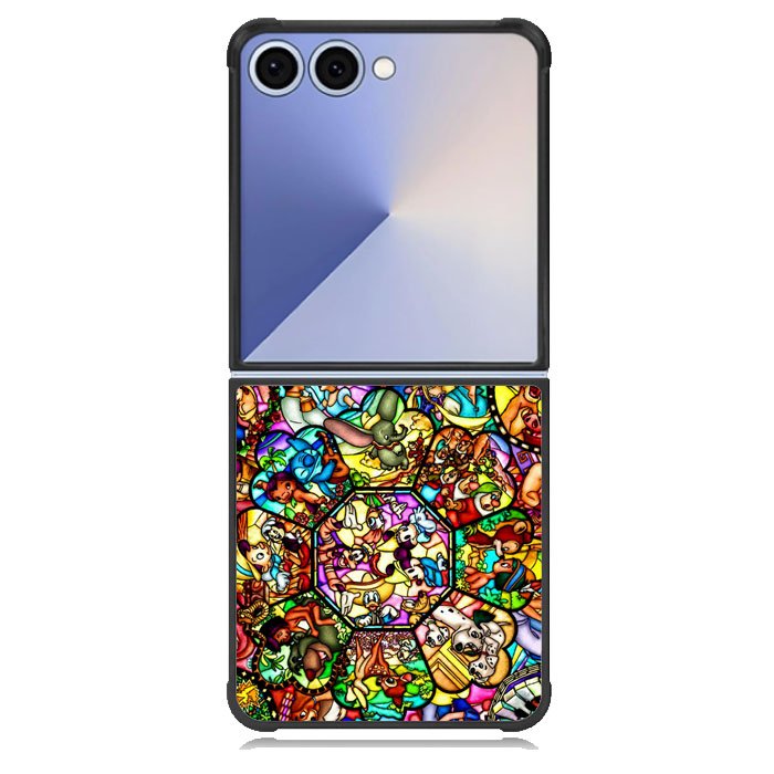 All Disney Heroes Stained Glass Samsung Galaxy Z Flip 7 Case DC0056
